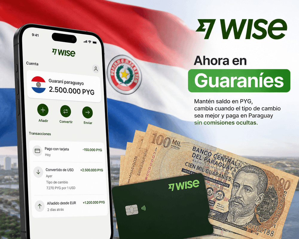 Wise теперь поддерживает баланс в парагвайских guaraní